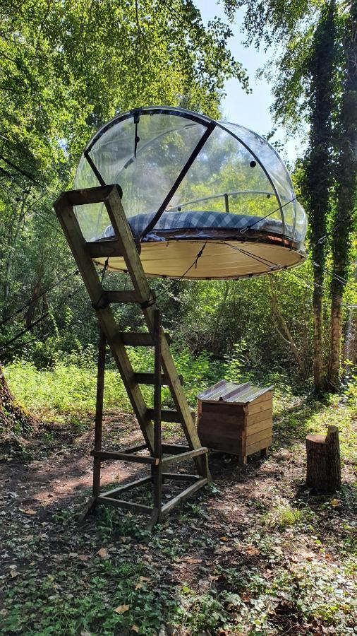 Les Bulles De La Maison Du Rocher Noisy-sur-Ecole Bagian luar foto